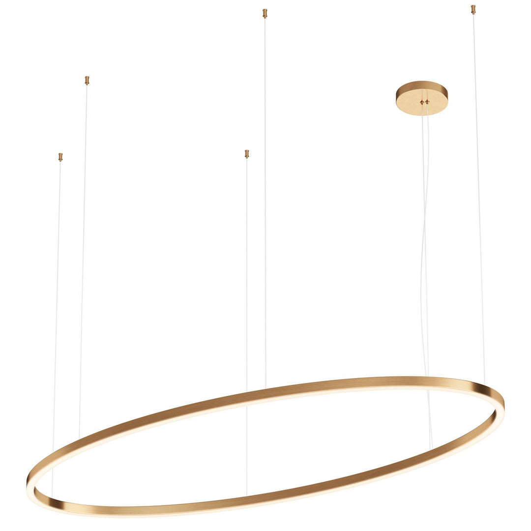 Unity XL LED Pendant in Brushed Champagne - available from The Lighting Shoppe, trusted by Canadian homeowners