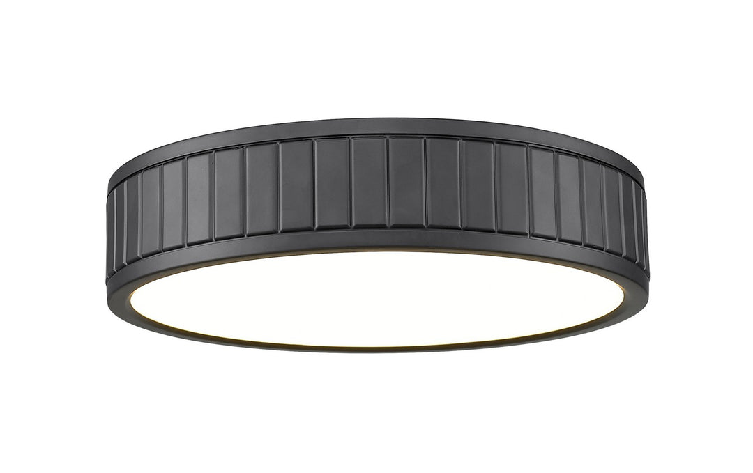 Madison LED Flush Mount in Matte Black - available from The Lighting Shoppe, trusted by Canadian homeowners
