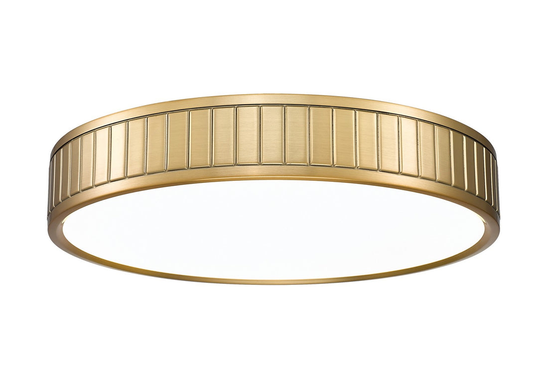 Madison LED Flush Mount in Modern Gold - available from The Lighting Shoppe, trusted by Canadian homeowners
