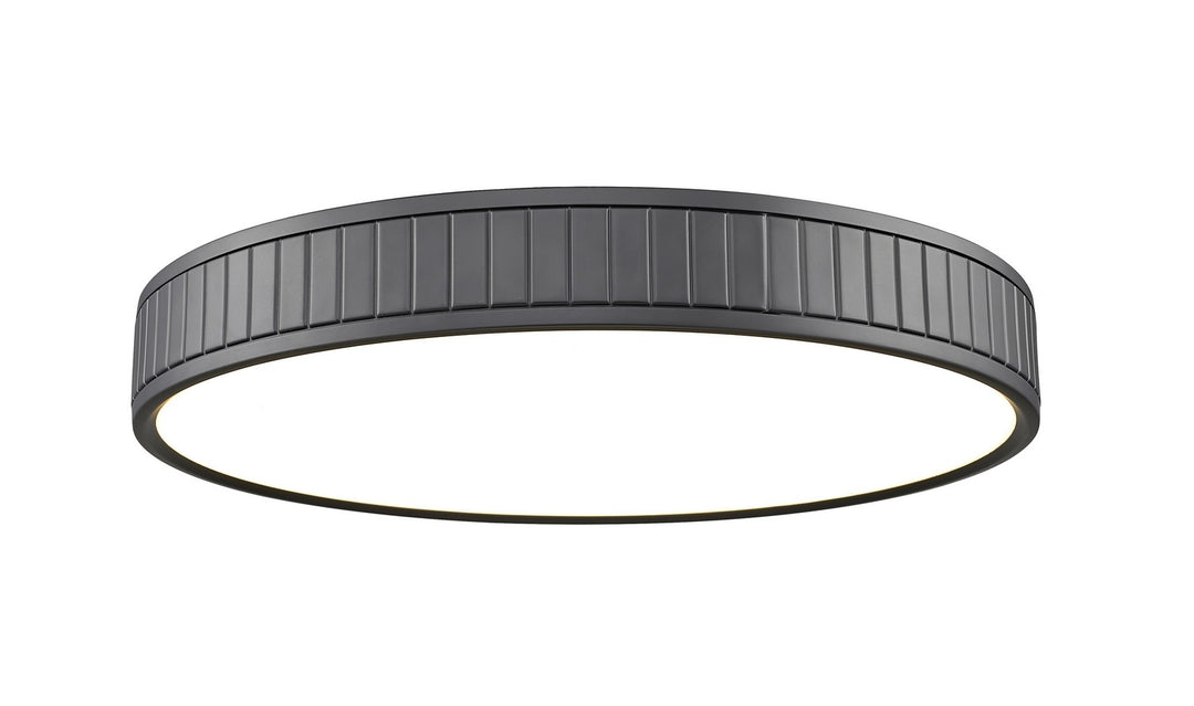 Madison LED Flush Mount in Matte Black - available from The Lighting Shoppe, trusted by Canadian homeowners
