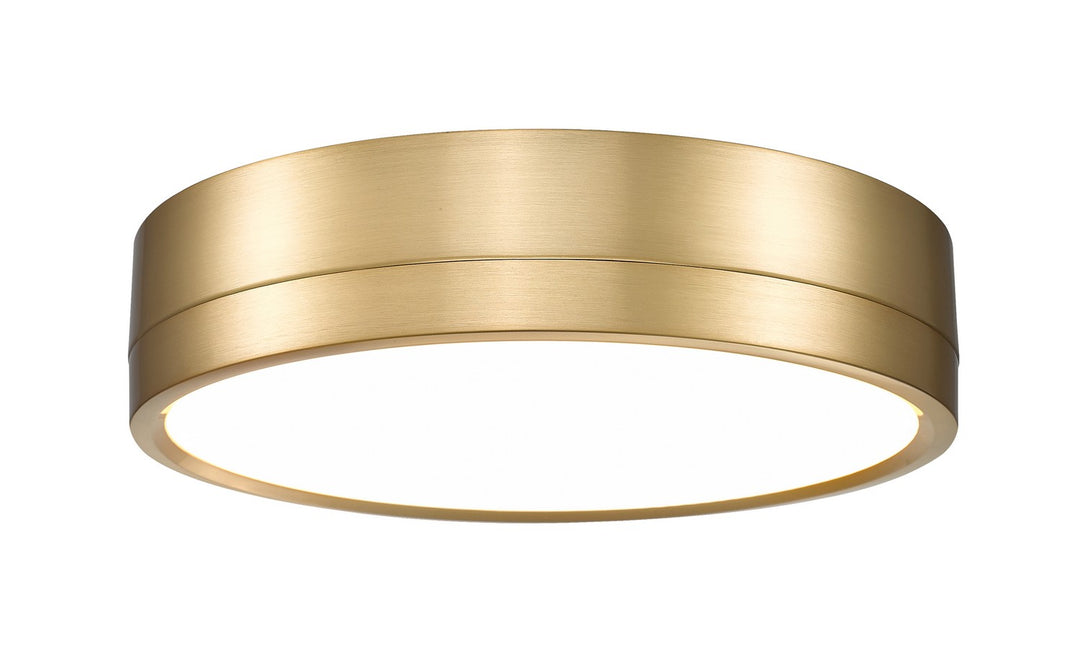 Algar LED Flush Mount in Modern Gold - available from The Lighting Shoppe, trusted by Canadian homeowners