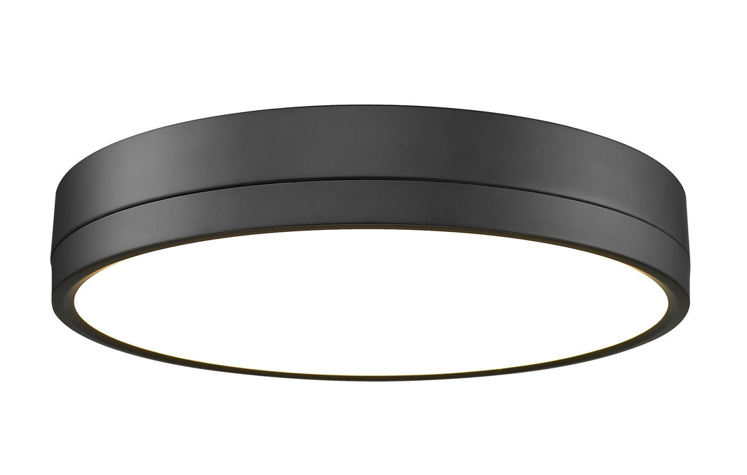 Algar LED Flush Mount in Matte Black - available from The Lighting Shoppe, trusted by Canadian homeowners