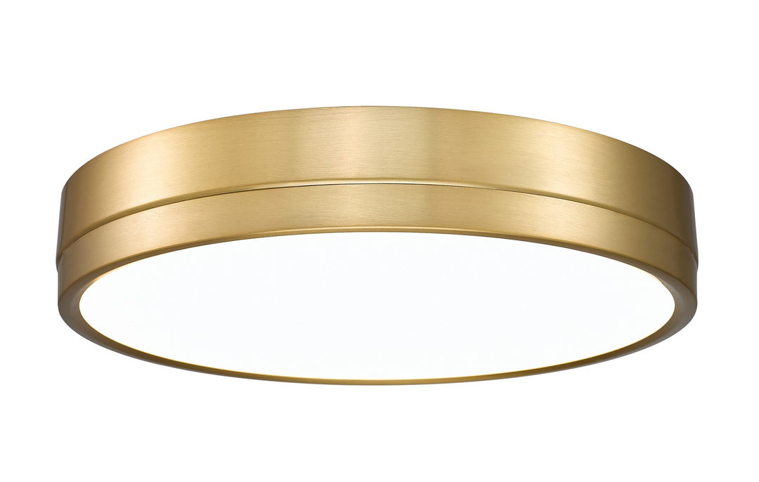 Algar LED Flush Mount in Modern Gold - available from The Lighting Shoppe, trusted by Canadian homeowners
