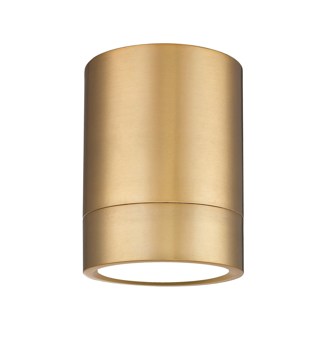 Algar LED Flush Mount in Modern Gold - available from The Lighting Shoppe, trusted by Canadian homeowners