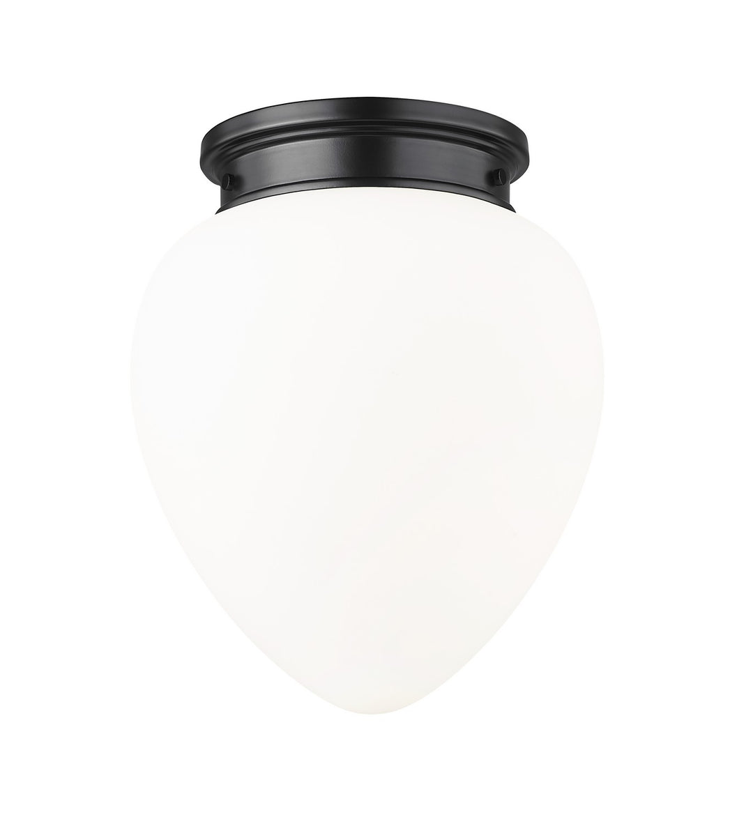 Gideon One Light Flush Mount in Matte Black - available from The Lighting Shoppe, trusted by Canadian homeowners