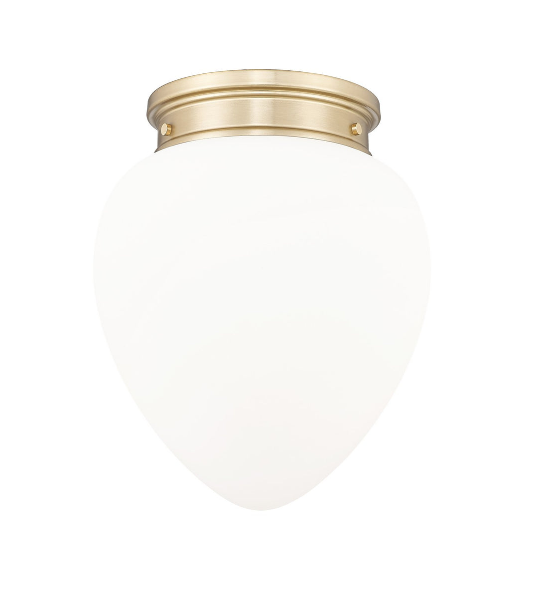 Gideon One Light Flush Mount in Modern Gold - available from The Lighting Shoppe, trusted by Canadian homeowners