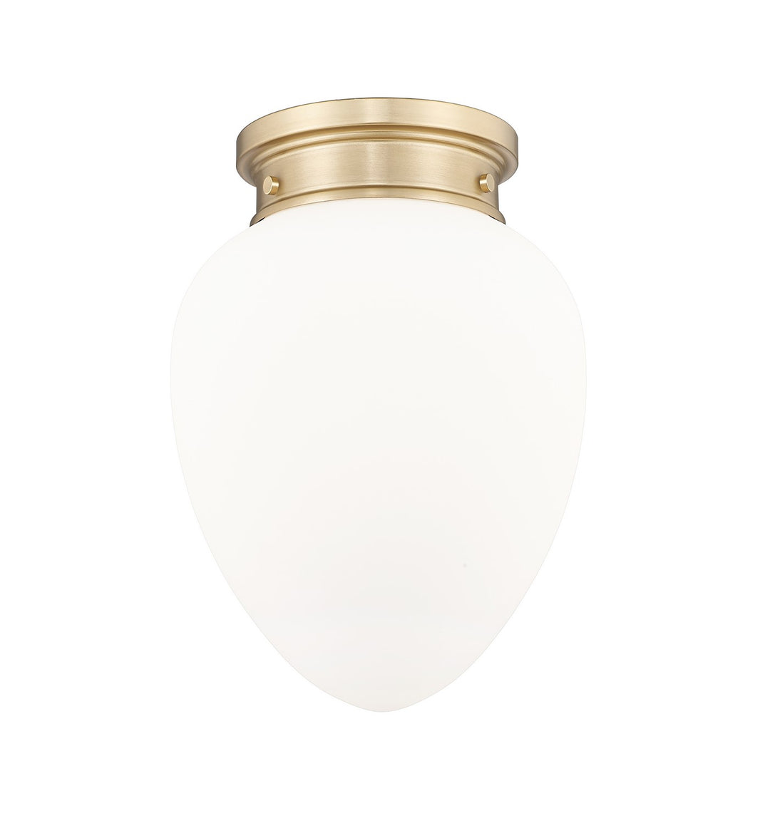 Gideon One Light Flush Mount in Modern Gold - available from The Lighting Shoppe, trusted by Canadian homeowners