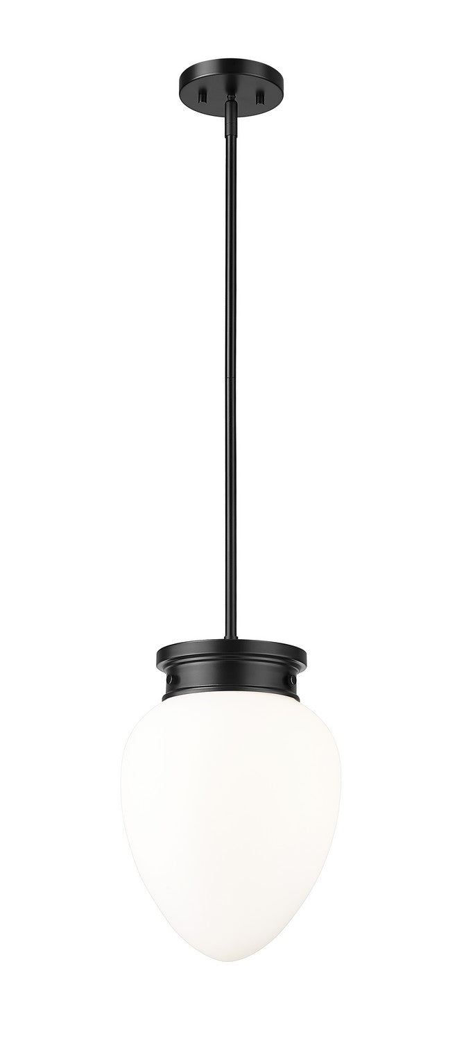 Gideon One Light Pendant in Matte Black - available from The Lighting Shoppe, trusted by Canadian homeowners