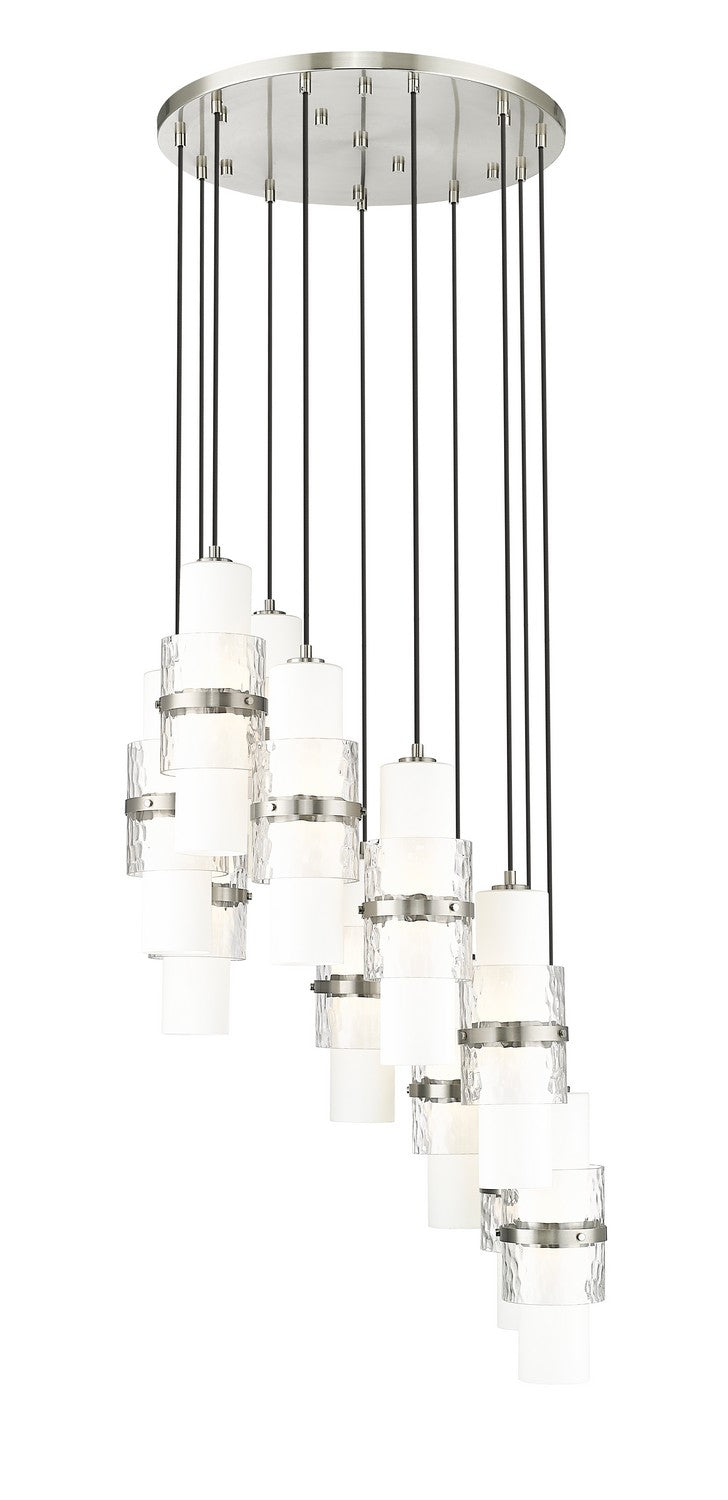 Cayden 11 Light Chandelier in Brushed Nickel - available from The Lighting Shoppe, trusted by Canadian homeowners