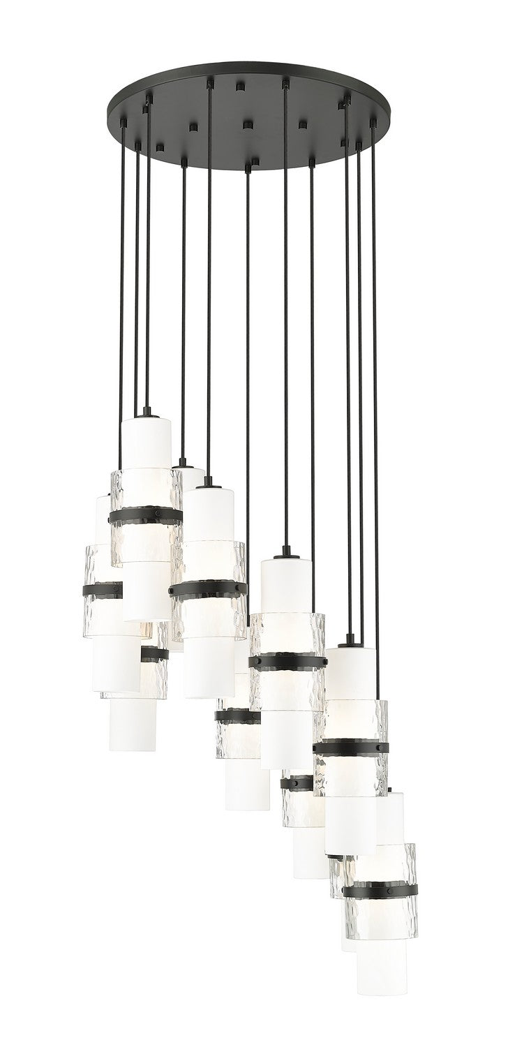 Cayden 11 Light Chandelier in Matte Black - available from The Lighting Shoppe, trusted by Canadian homeowners