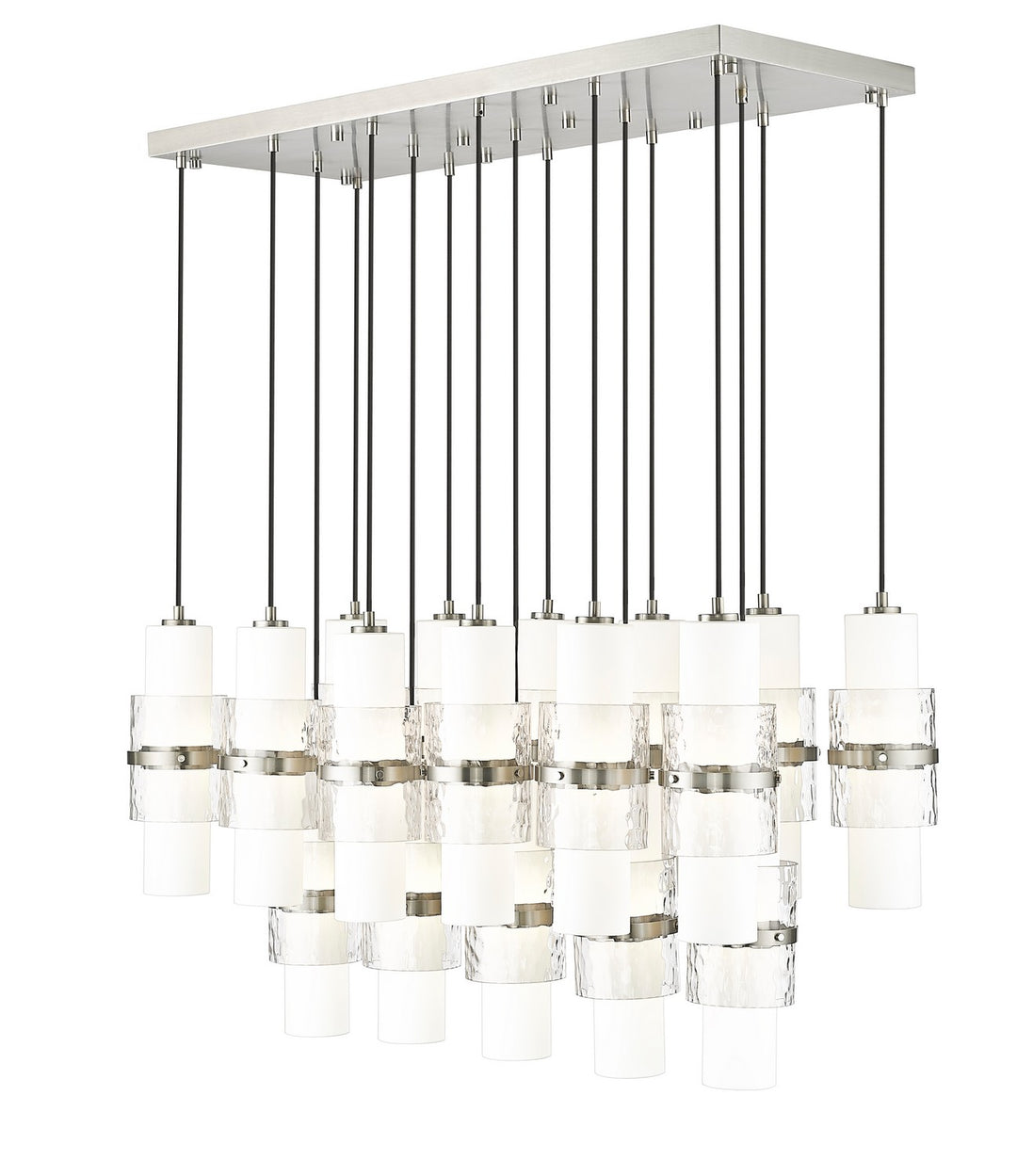 Z-Lite Canada - 1946P-17L-BN - 17 Light Linear Chandelier - Cayden - Brushed Nickel