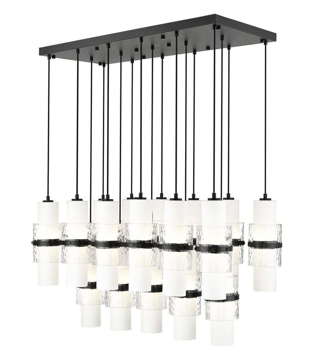 Z-Lite Canada - 1946P-17L-MB - 17 Light Linear Chandelier - Cayden - Matte Black