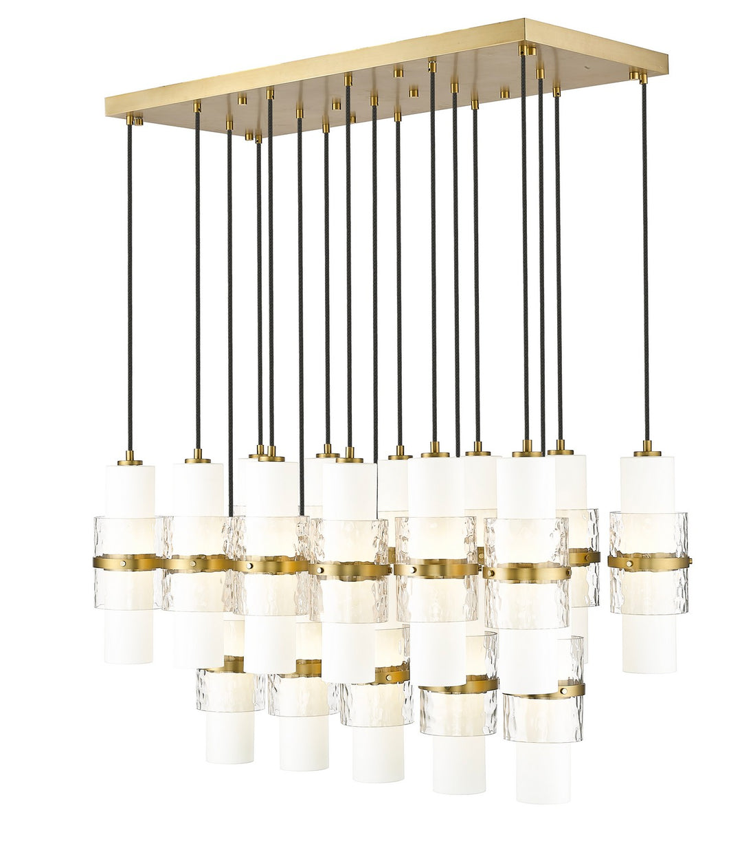 Z-Lite Canada - 1946P-17L-MGLD - 17 Light Linear Chandelier - Cayden - Modern Gold