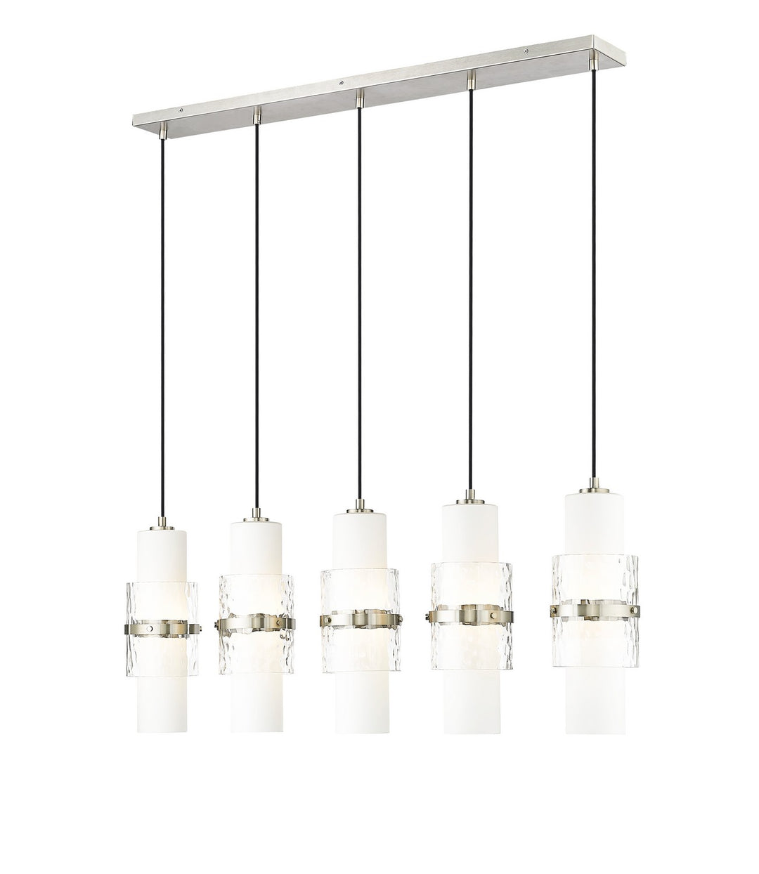 Z-Lite Canada - 1946P-5L-BN - Five Light Linear Chandelier - Cayden - Brushed Nickel