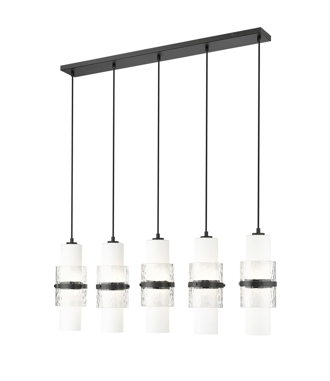 Z-Lite Canada - 1946P-5L-MB - Five Light Linear Chandelier - Cayden - Matte Black