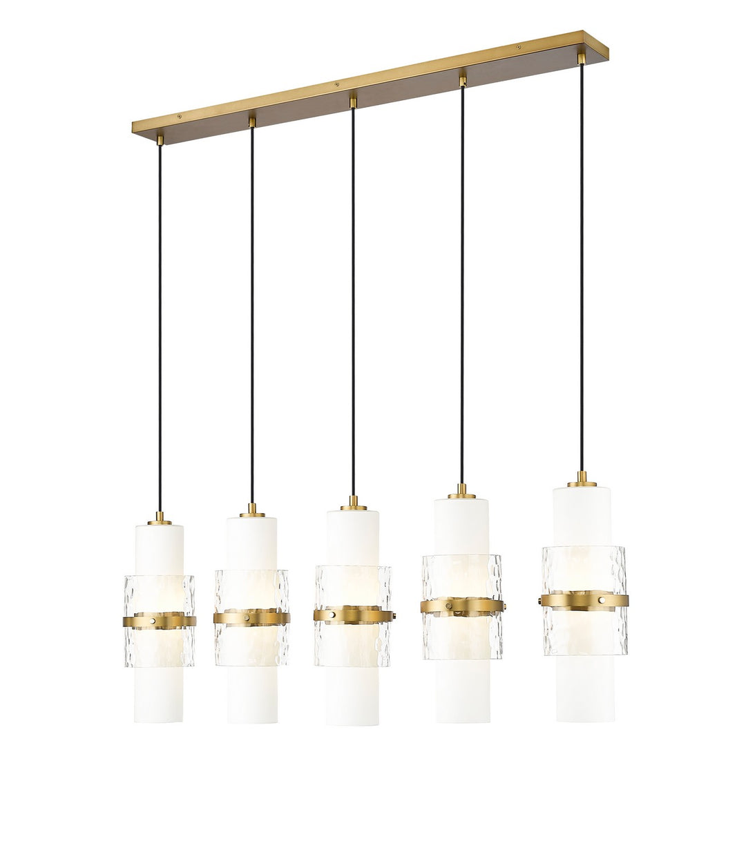 Z-Lite Canada - 1946P-5L-MGLD - Five Light Linear Chandelier - Cayden - Modern Gold