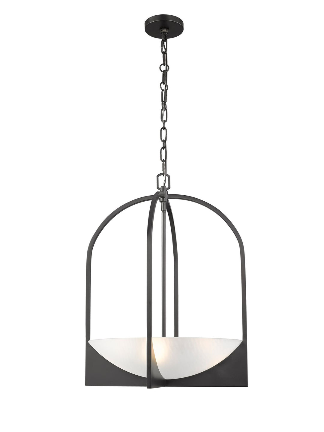 Devon Four Light Pendant in Matte Black - available from The Lighting Shoppe, trusted by Canadian homeowners