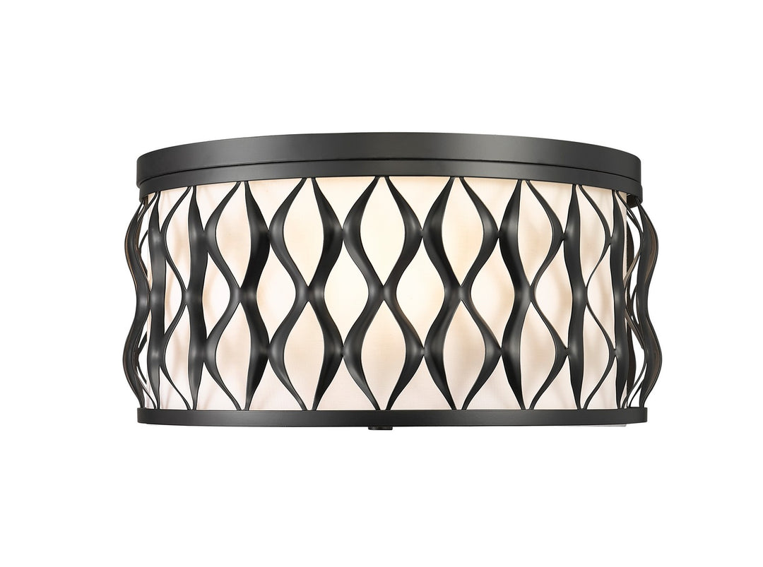 Harden Four Light Flush mount in Matte Black - available from The Lighting Shoppe, trusted by Canadian homeowners