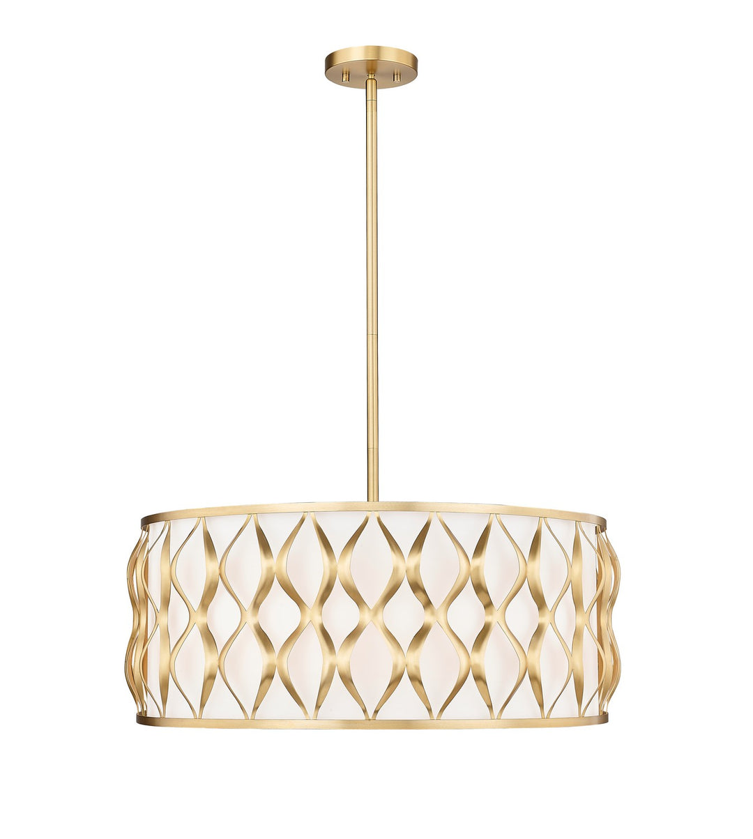 Harden Eight Light Pendant in Modern Gold - available from The Lighting Shoppe, trusted by Canadian homeowners