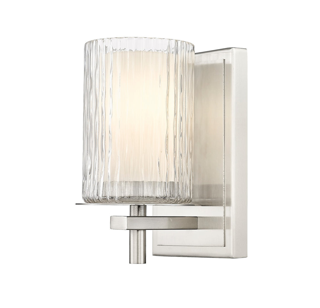 Grayson One Light Wall Sconce in Brushed Nickel - available from The Lighting Shoppe, trusted by Canadian homeowners