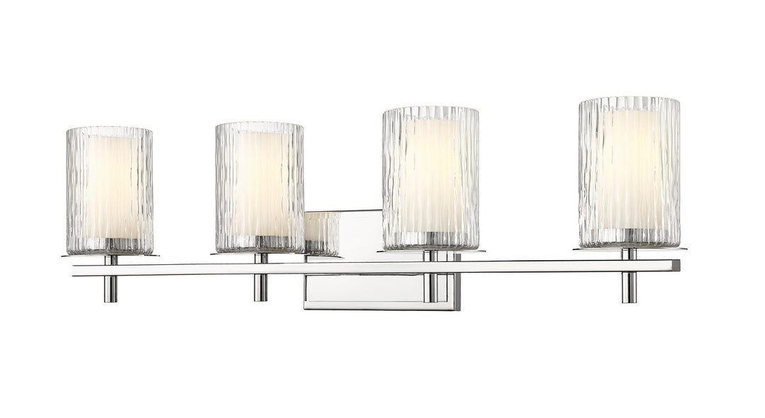 Grayson Four Light Vanity in Chrome - available from The Lighting Shoppe, trusted by Canadian homeowners