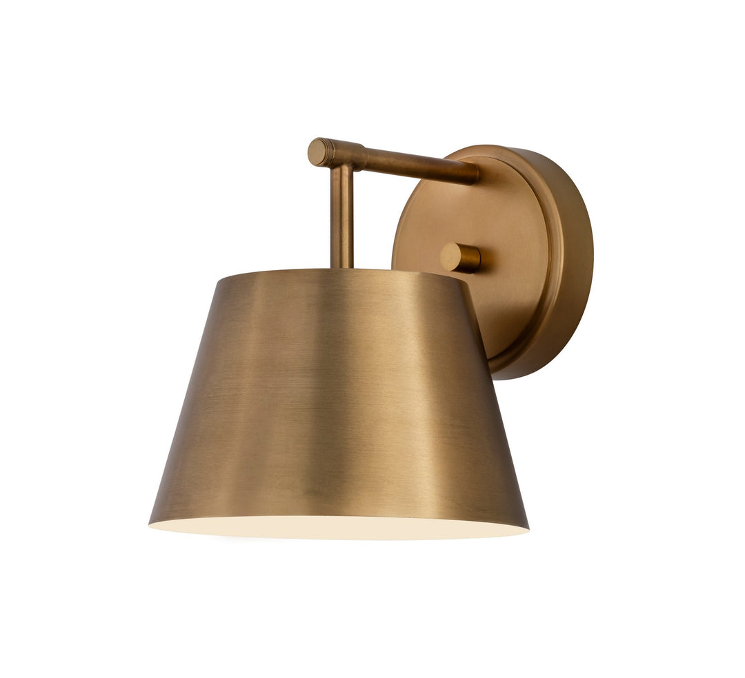 Lilly One Light Wall Sconce in Rubbed Brass - available from The Lighting Shoppe, trusted by Canadian homeowners
