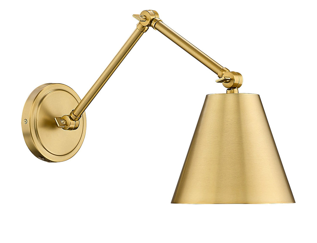 Regent One Light Wall Sconce in Modern Gold - available from The Lighting Shoppe, trusted by Canadian homeowners