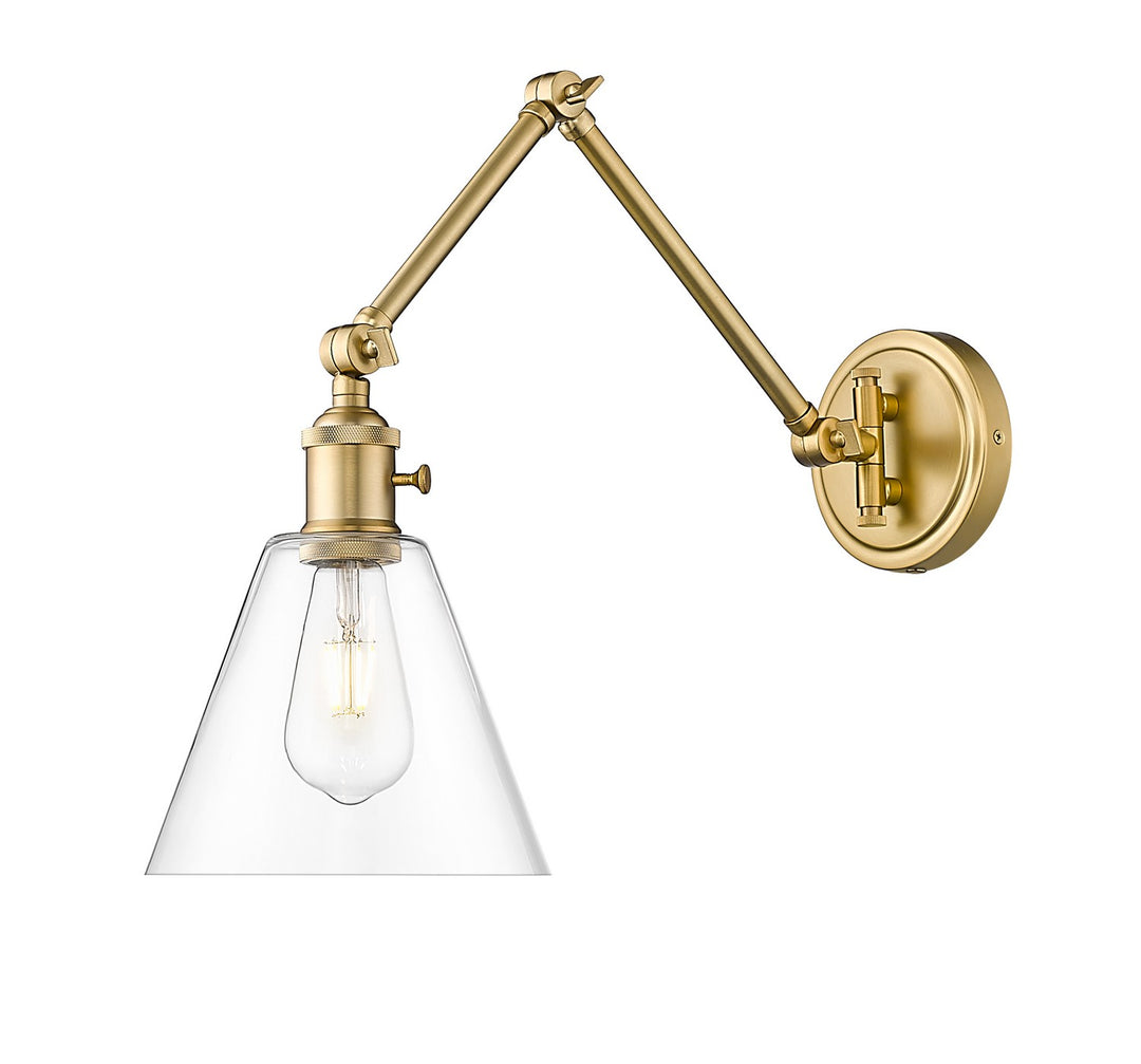Gayson One Light Wall Sconce in Modern Gold - available from The Lighting Shoppe, trusted by Canadian homeowners