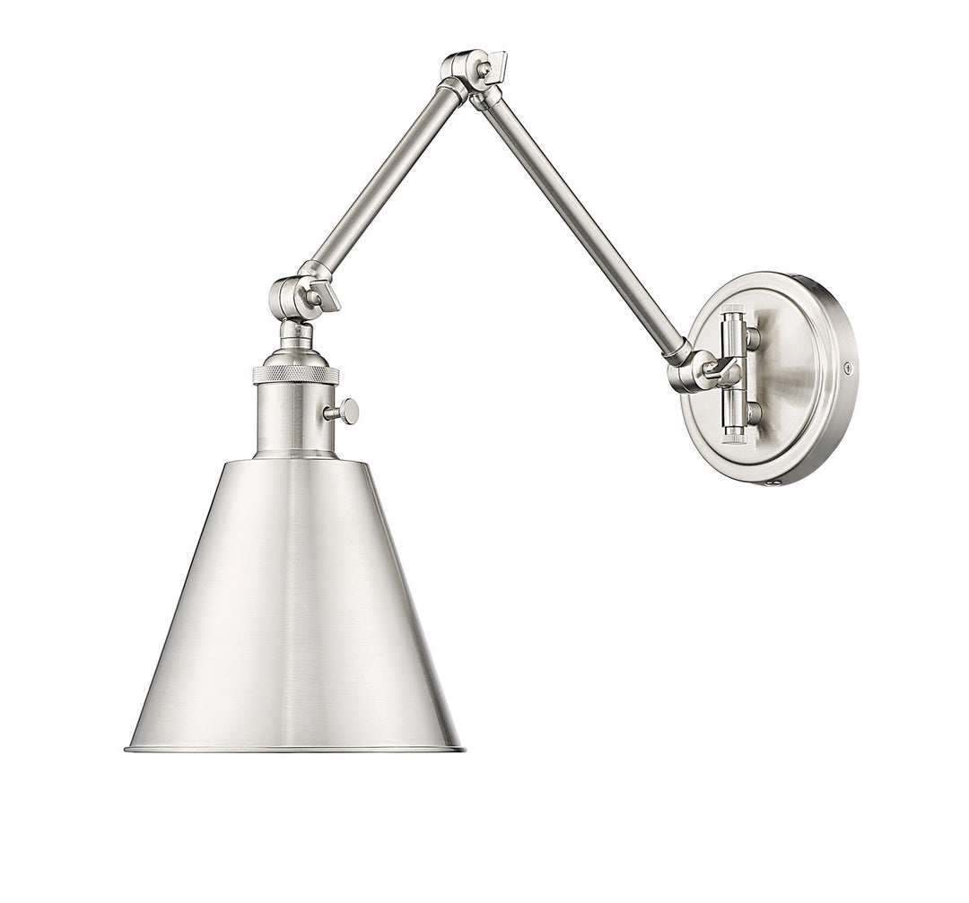 Gayson One Light Wall Sconce in Brushed Nickel - available from The Lighting Shoppe, trusted by Canadian homeowners