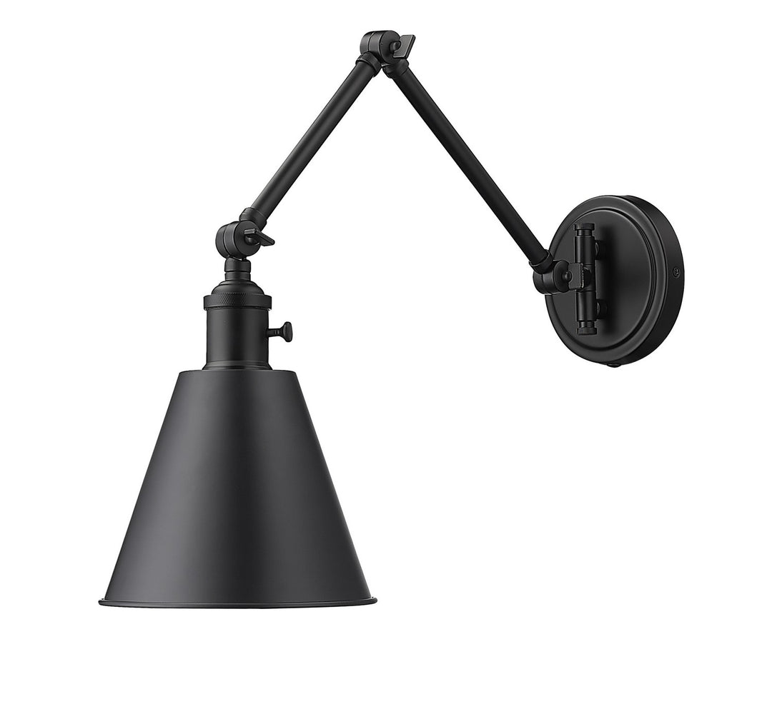 Gayson One Light Wall Sconce in Matte Black - available from The Lighting Shoppe, trusted by Canadian homeowners