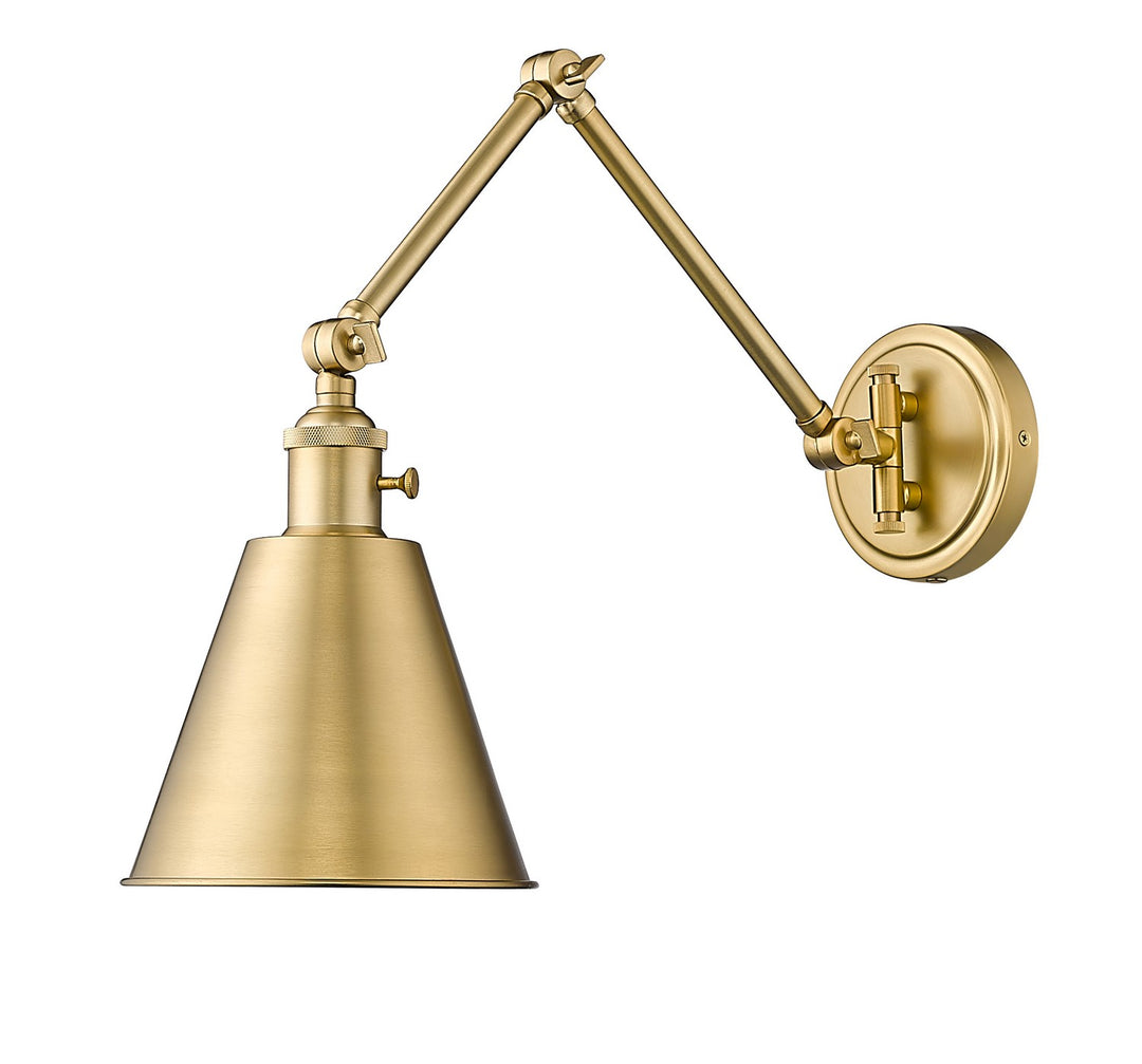 Gayson One Light Wall Sconce in Modern Gold - available from The Lighting Shoppe, trusted by Canadian homeowners