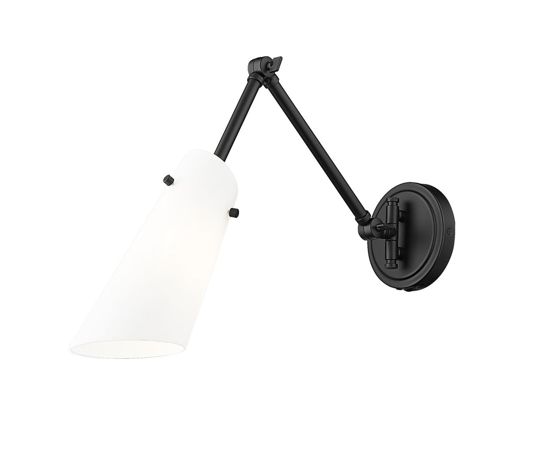 Julia One Light Wall Sconce in Matte Black - available from The Lighting Shoppe, trusted by Canadian homeowners
