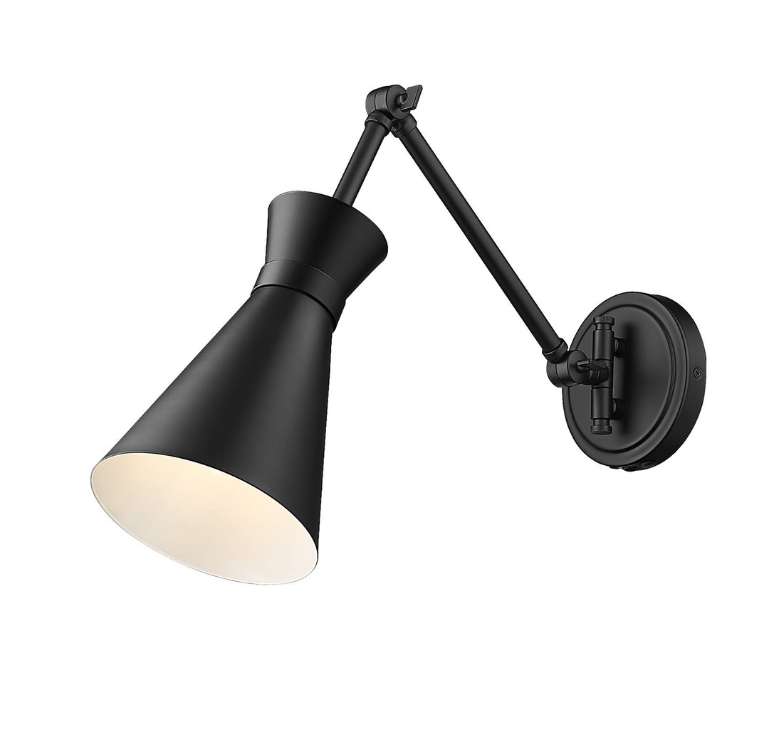 Soriano One Light Wall Sconce in Matte Black - available from The Lighting Shoppe, trusted by Canadian homeowners