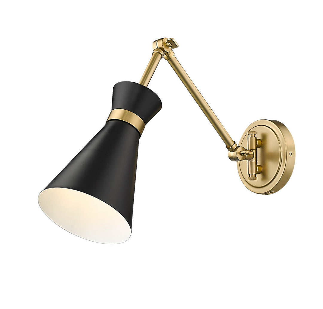 Soriano One Light Wall Sconce in Matte Black - available from The Lighting Shoppe, trusted by Canadian homeowners