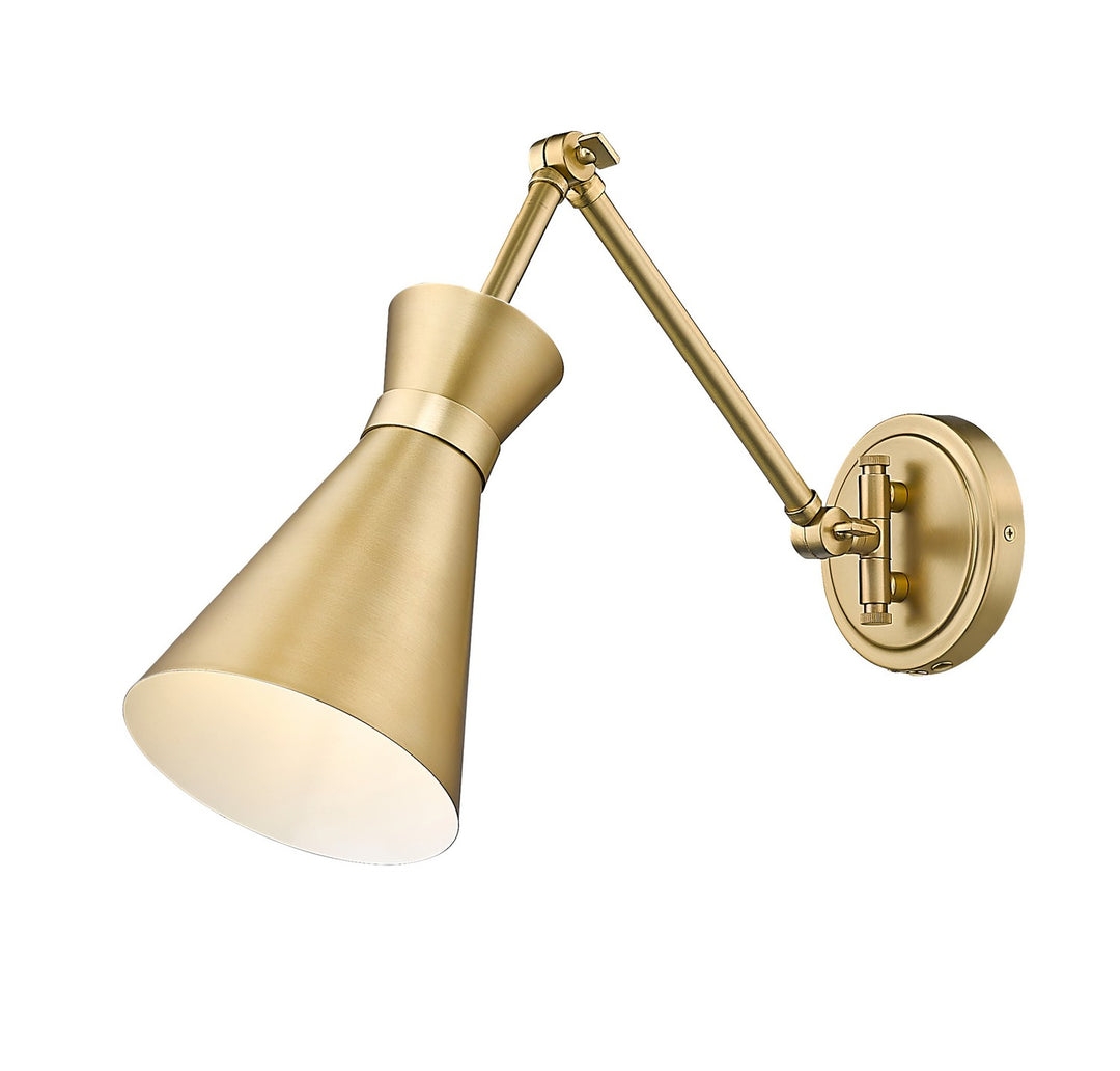 Soriano One Light Wall Sconce in Modern Gold - available from The Lighting Shoppe, trusted by Canadian homeowners
