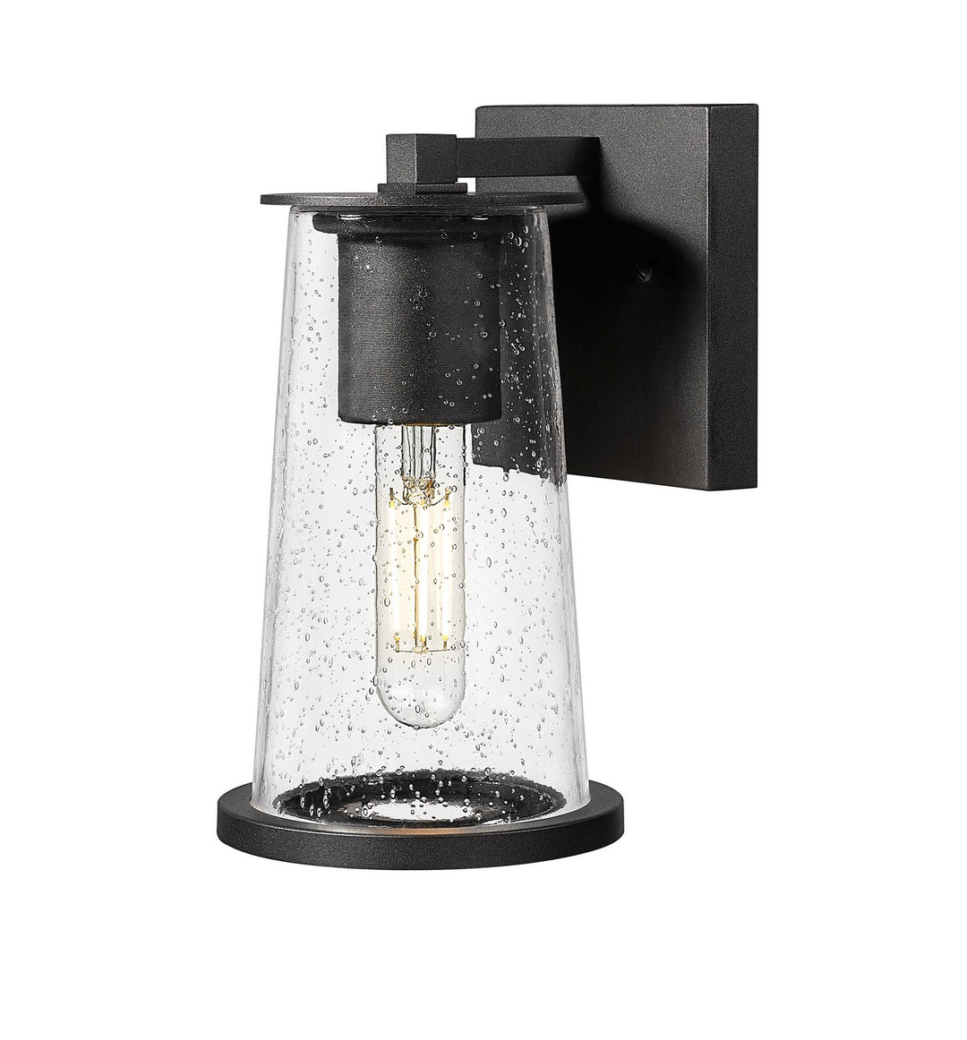 Bar Harbor One Light Outdoor Wall Light in Sand Black - available from The Lighting Shoppe, trusted by Canadian homeowners