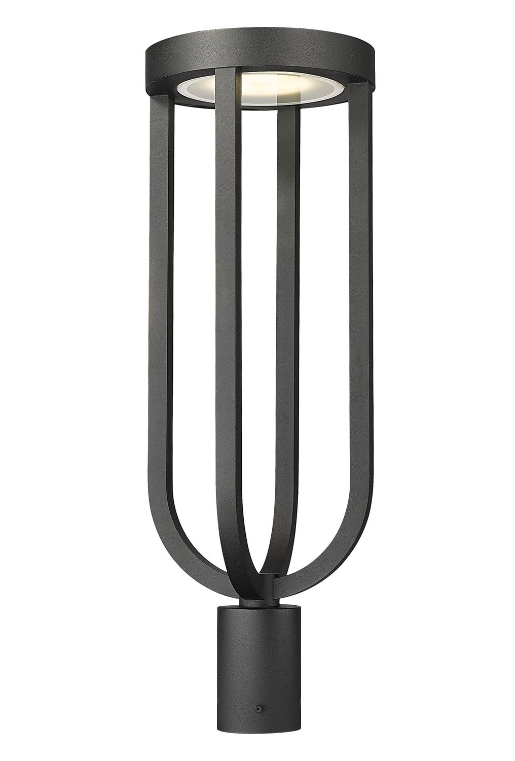 Leland LED Outdoor Post Moun Fixture in Sand Black - available from The Lighting Shoppe, trusted by Canadian homeowners