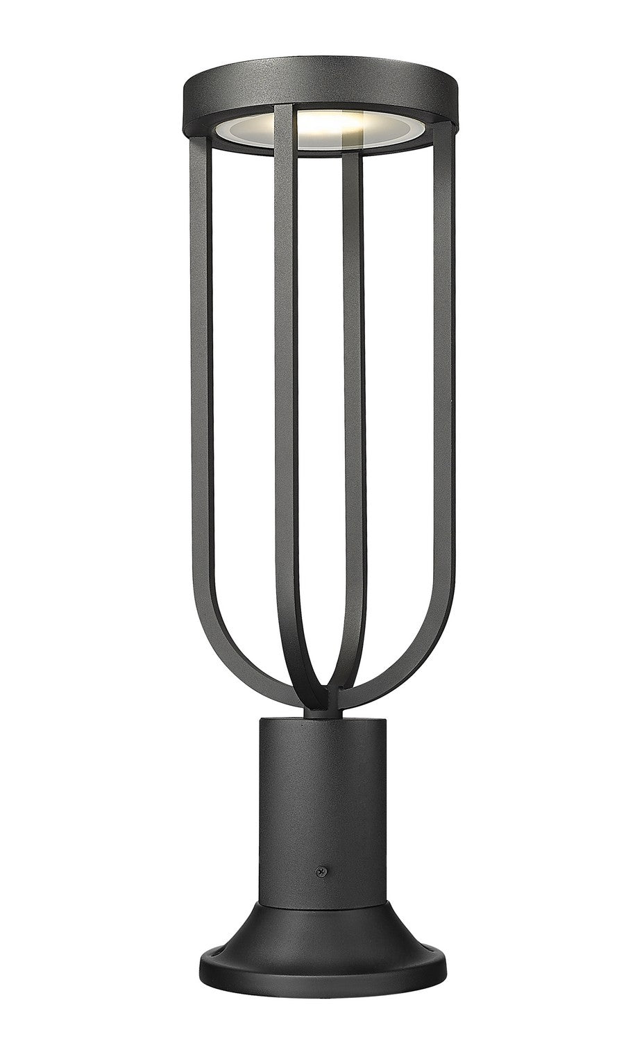 Leland LED Outdoor Pier Mounted Fixture in Sand Black - available from The Lighting Shoppe, trusted by Canadian homeowners