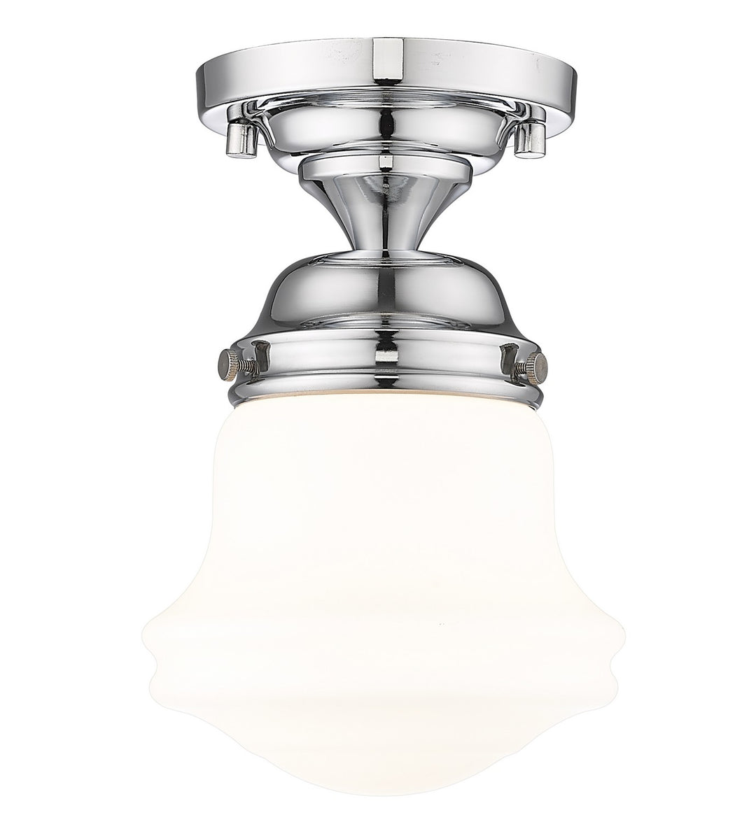 Vaughn One Light Flush Mount in Chrome - available from The Lighting Shoppe, trusted by Canadian homeowners