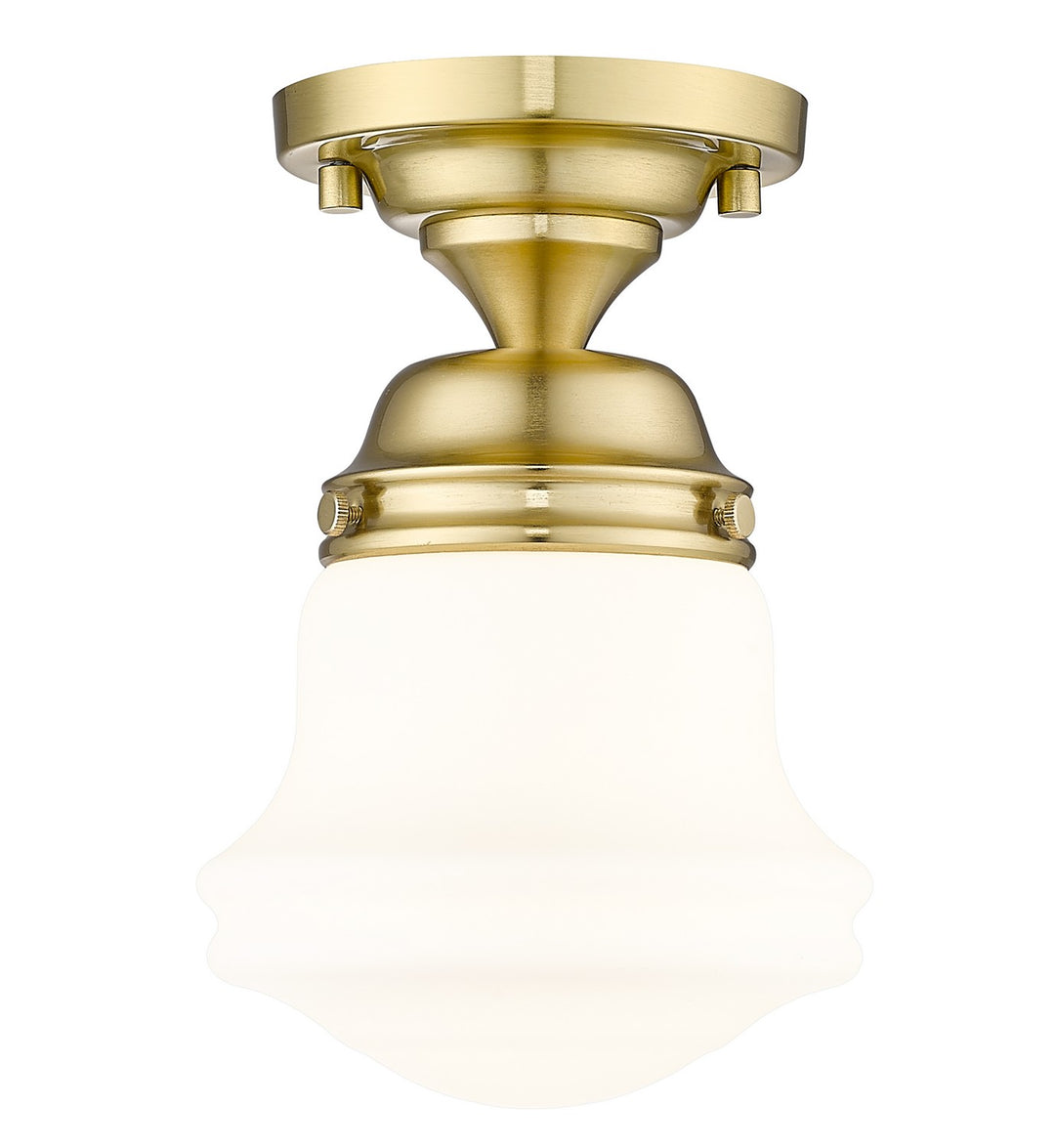 Vaughn One Light Flush Mount in Luxe Gold - available from The Lighting Shoppe, trusted by Canadian homeowners