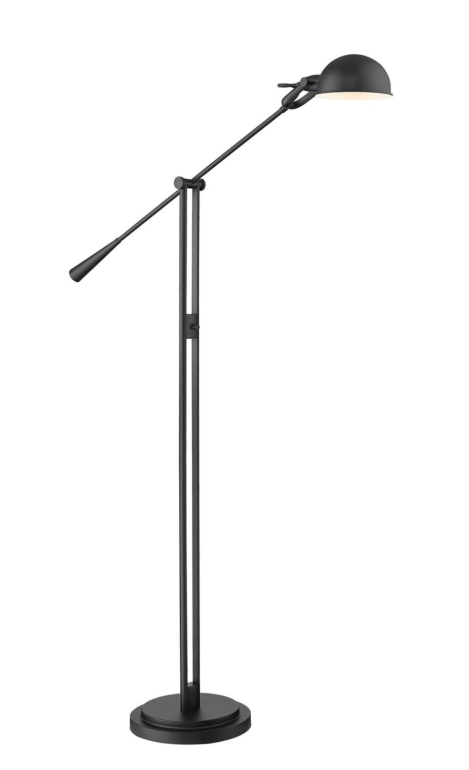 Grammercy Park One Light Floor Lamp in Matte Black - available from The Lighting Shoppe, trusted by Canadian homeowners