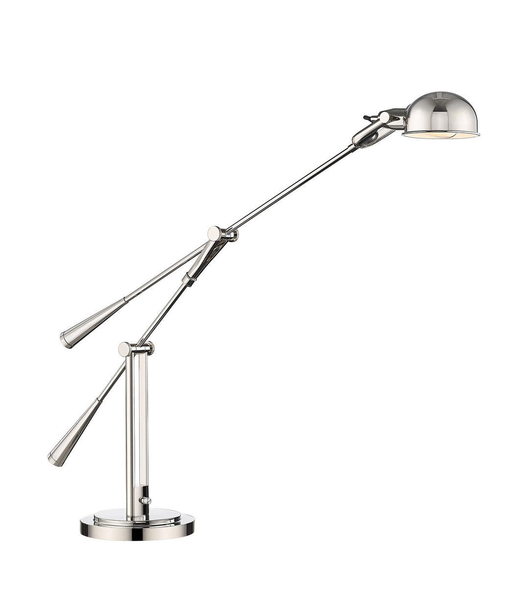Grammercy Park One Light Table Lamp in Polished Nickel - available from The Lighting Shoppe, trusted by Canadian homeowners