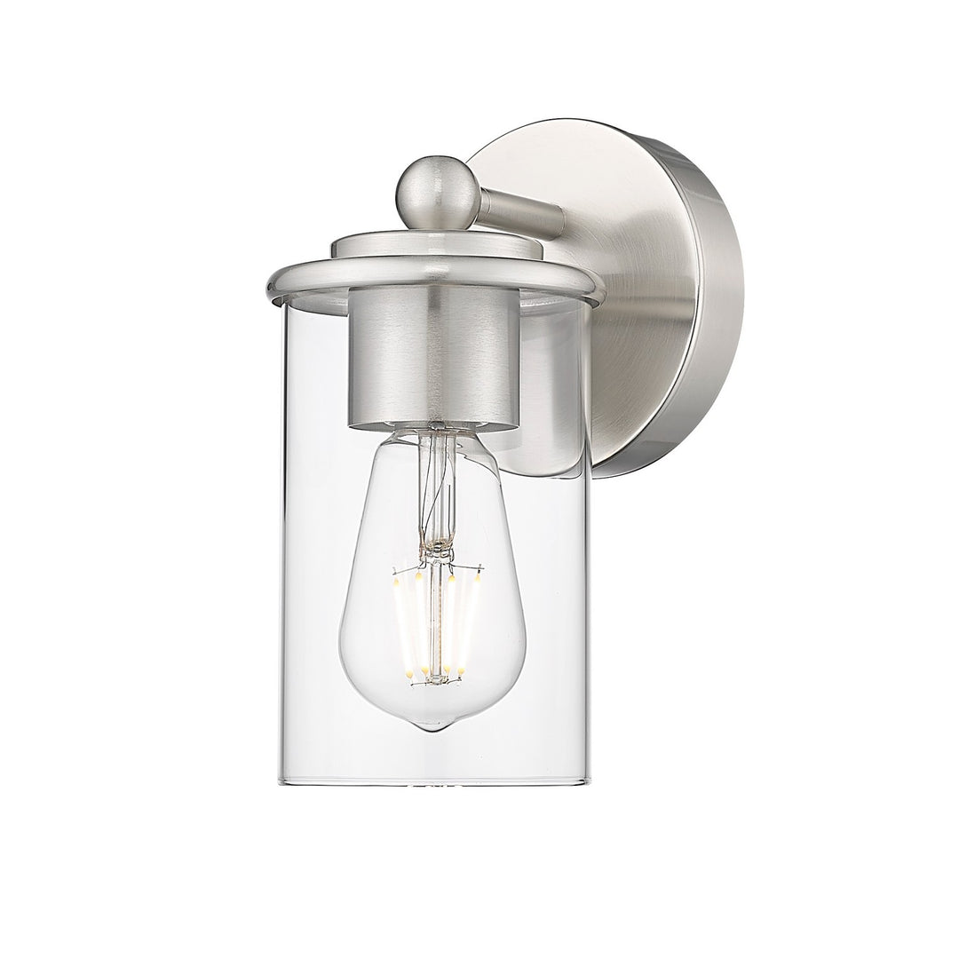 Thayer One Light Wall Sconce in Brushed Nickel - available from The Lighting Shoppe, trusted by Canadian homeowners