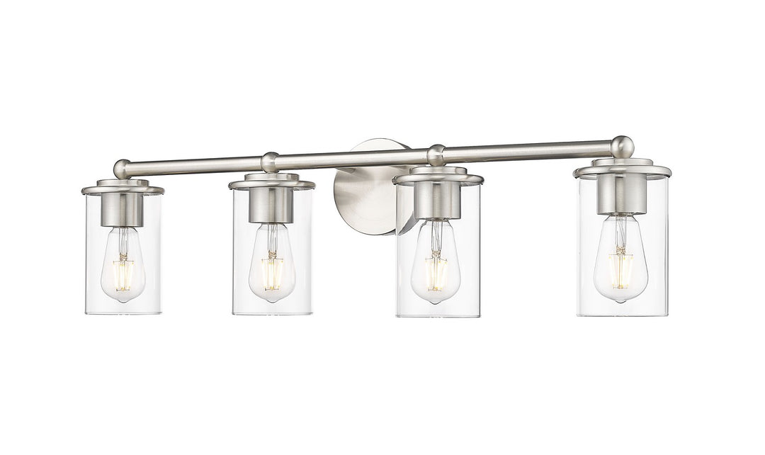 Thayer Four Light Vanity in Brushed Nickel - available from The Lighting Shoppe, trusted by Canadian homeowners