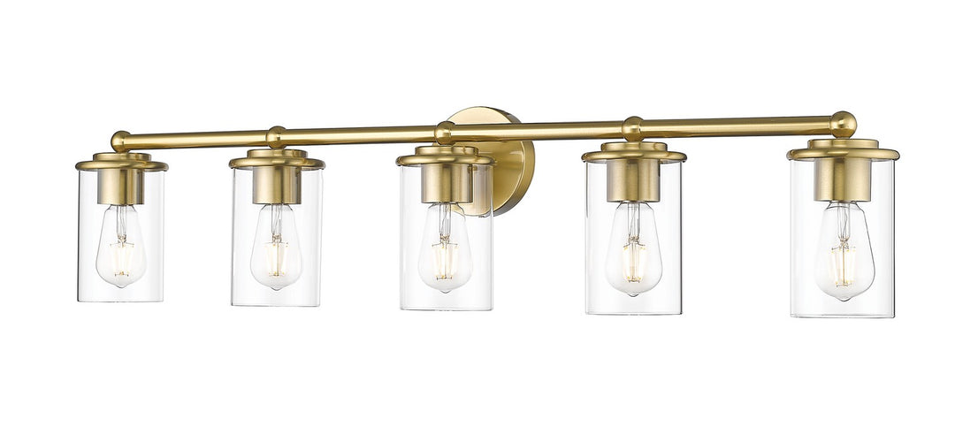Thayer Five Light Vanity in Luxe Gold - available from The Lighting Shoppe, trusted by Canadian homeowners