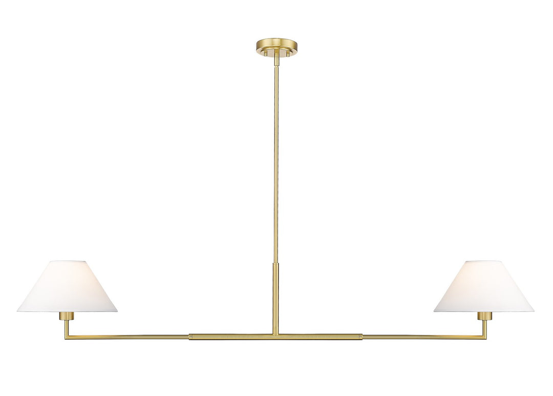 Leila Two Light Chandelier in Luxe Gold - available from The Lighting Shoppe, trusted by Canadian homeowners