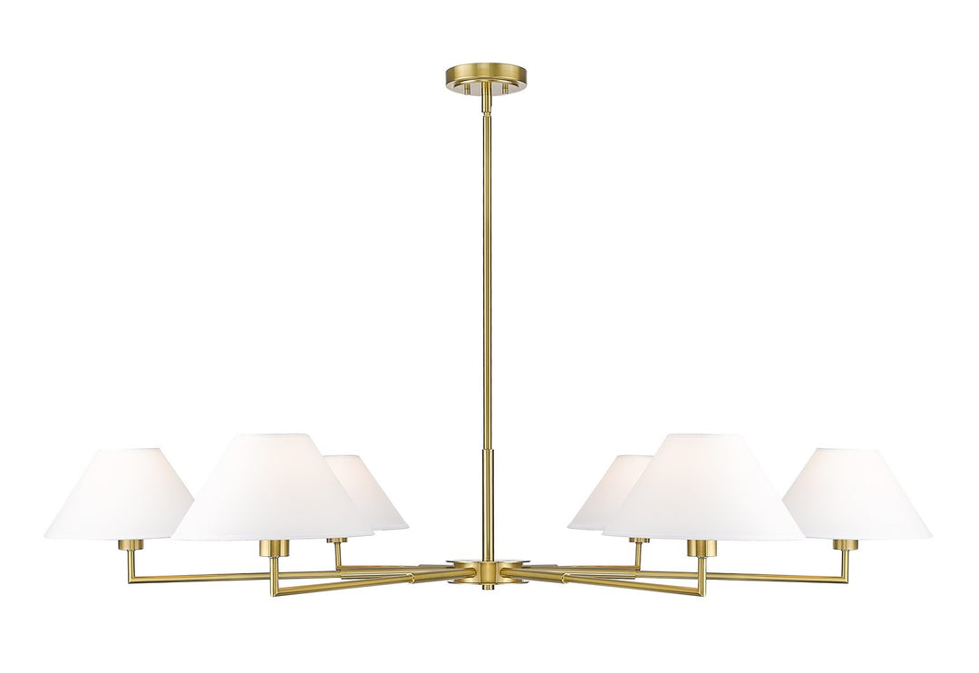 Leila Six Light Chandelier in Luxe Gold - available from The Lighting Shoppe, trusted by Canadian homeowners
