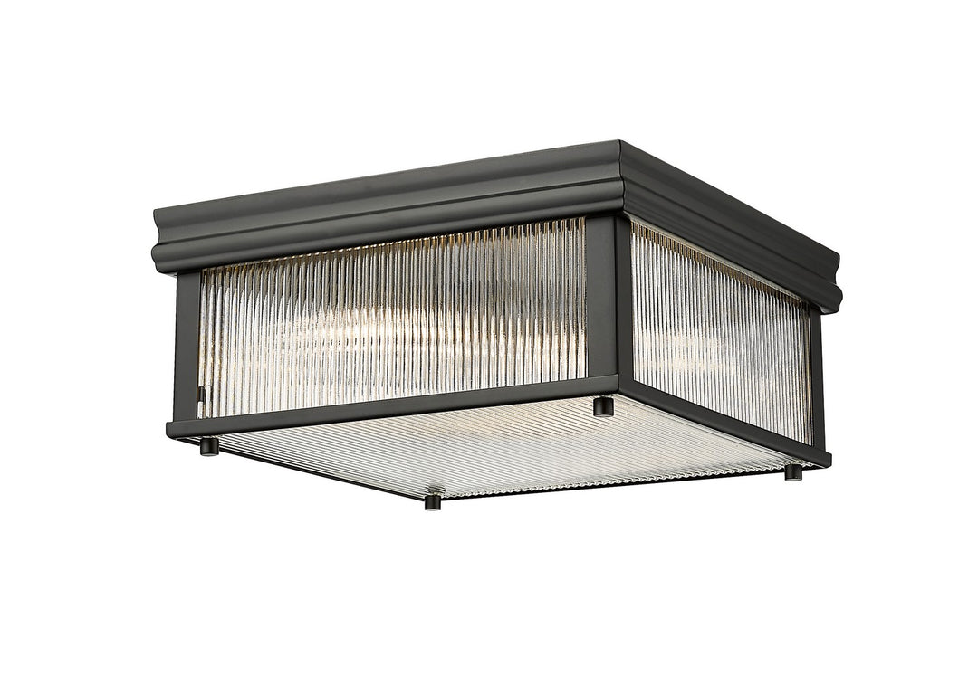 Carnaby Two Light Flush Mount in Matte Black - available from The Lighting Shoppe, trusted by Canadian homeowners