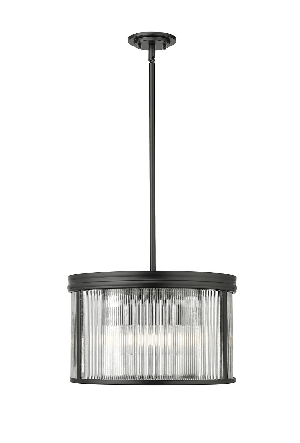 Carnaby Five Light Pendant in Matte Black - available from The Lighting Shoppe, trusted by Canadian homeowners