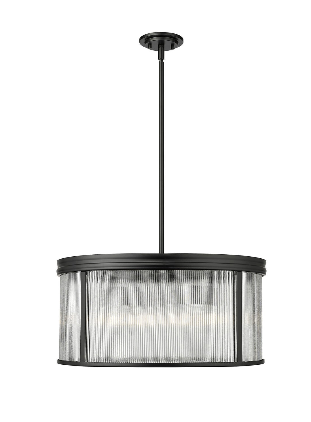 Carnaby Six Light Chandelier in Matte Black - available from The Lighting Shoppe, trusted by Canadian homeowners